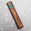 Brown-gold Glitter Mezuzah Case