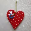 A Bunny in the Pocket Heart Ornament
