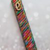 Vibrant Color Strokes Hand-Painted Mezuzah Case